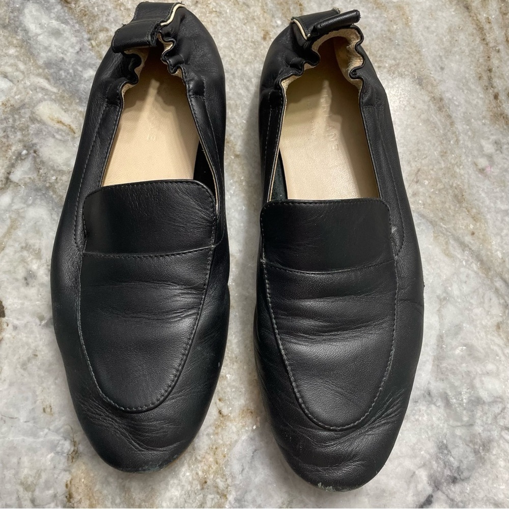 Everlane The Day Loafer Soft Black Leather Flat Size 6